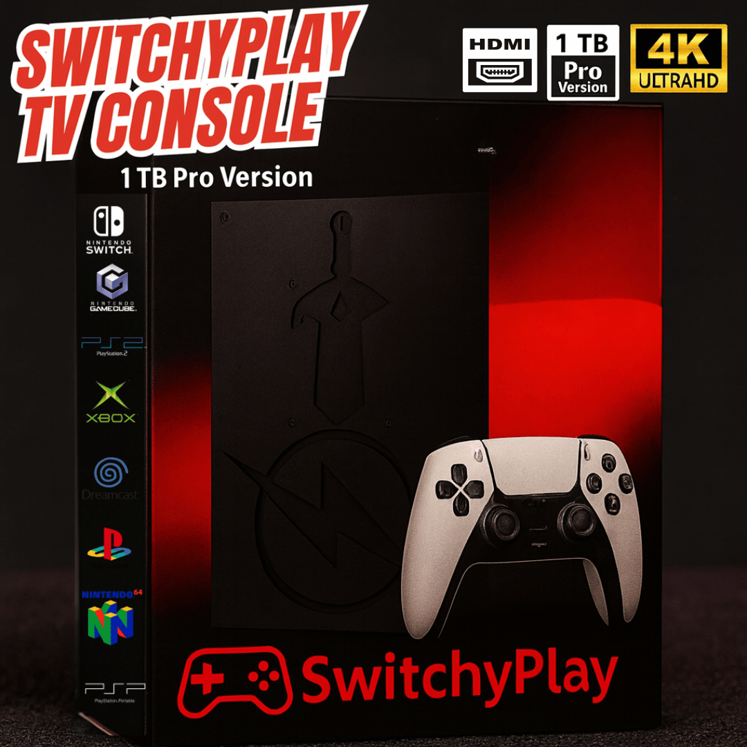 SwitchyPlay™ – Play Switch Games & 50+ Classic Consoles in One Ultimate 4K System!