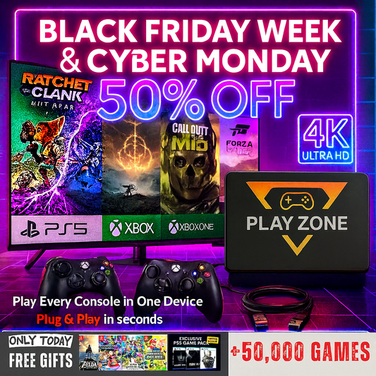 Play Every Console – PS5, Switch, Xbox & 50,000 Games in One with Playzone™ Super Console 1TB
